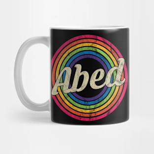 Abed - Retro Rainbow Faded-Style Mug